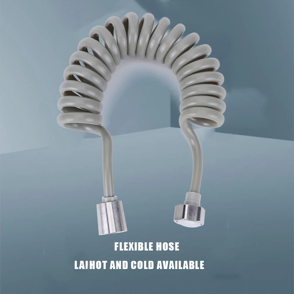 Selang Pancuran Fleksibel 2/3/5M Universal, Pipa Ekstensi Pegas, Konektor Pipa Semprot Tangan, Tabung Pegas, Aksesoris Kamar Mandi Toilet Bidet