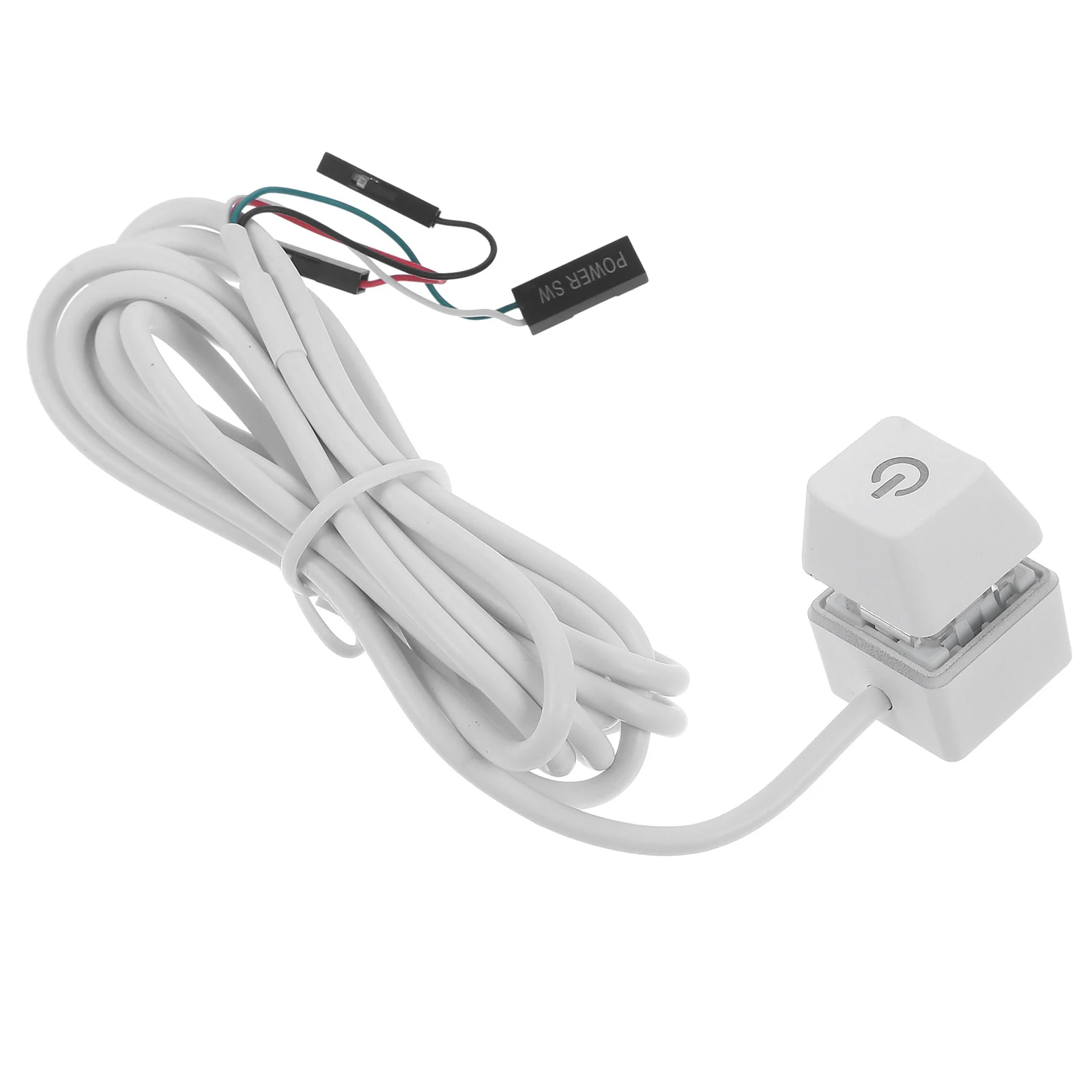 

1,65 м внешний кабель кнопки питания ПК, прочный компьютерный контроль, прочный медный АБС-пластик, светодиодный настольный аксессуар