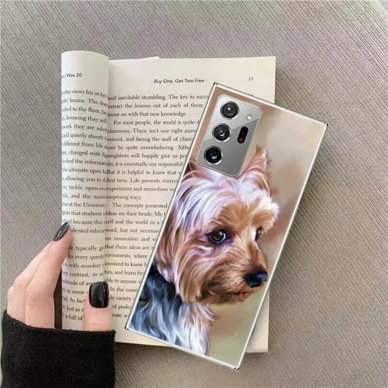 Yorkshire terrier dog Phone Case For Samsung S24 S23 S22 Ultra Fundas S21 Plus Galaxy S20 FE S10 Lite S10E S9 S8 S7 S6 Edge Cove