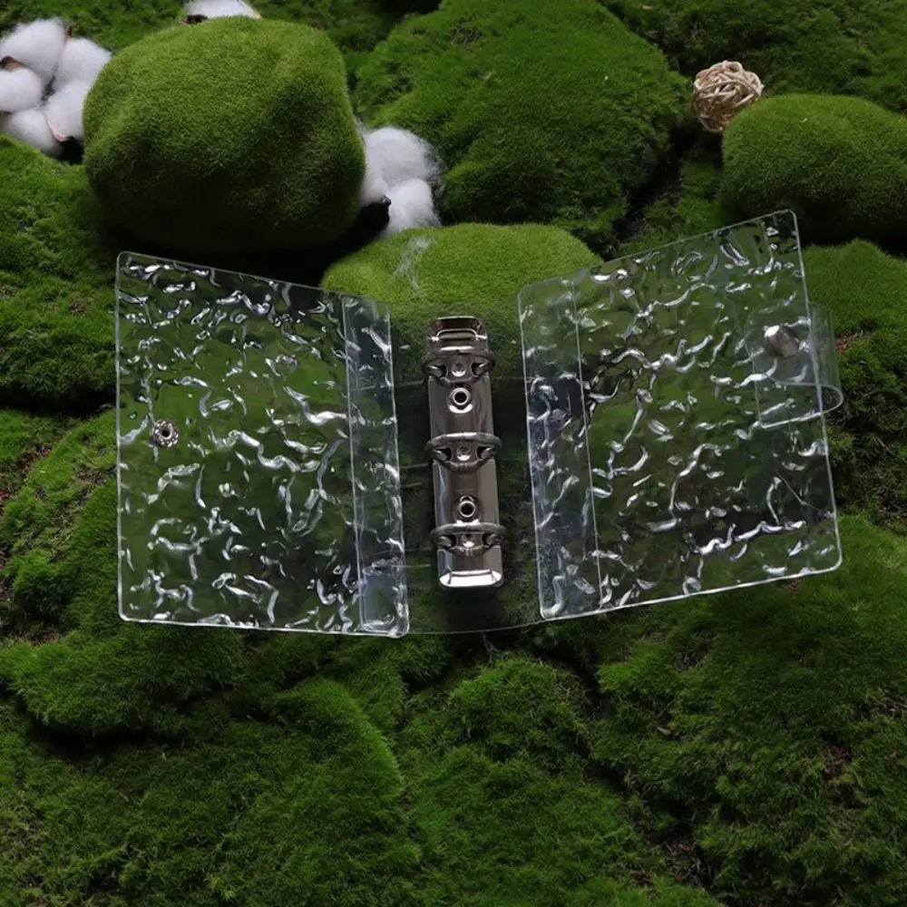 A5/A8 Photocards Holder Water Ripple DIY Detachable Photo Album Transparent Loose-leaf Binder Picture Collection Book