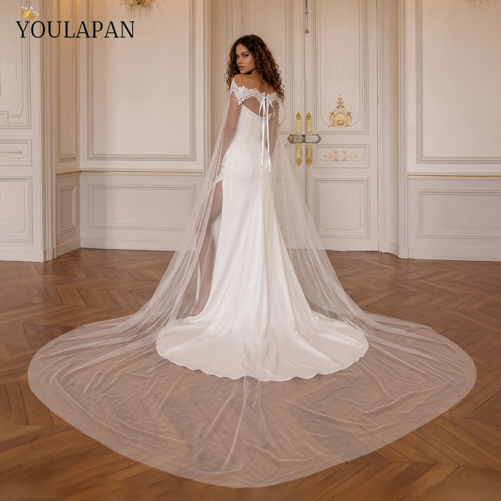 Topqueen g36 xale de noiva sex - Embroidery Veil avaliação e preço