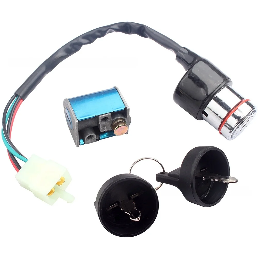 Ignition Lock Switch for Motorcycle and For ATV CF500 2007-2016 with Steering Lock and Two Keys for Engine Start Security