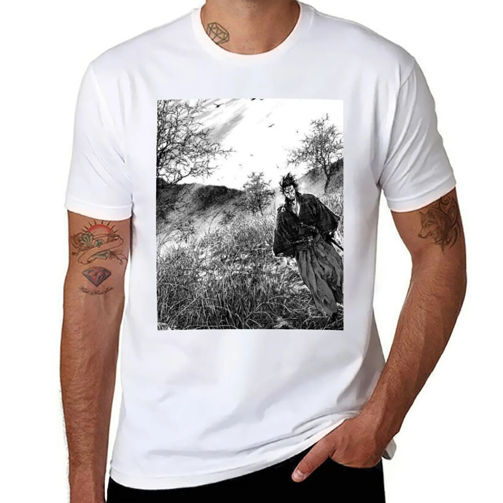 

Manga Page Artwork Vagabond T-Shirt t shirts for man cotton soft t shirt custom print T-Shirt