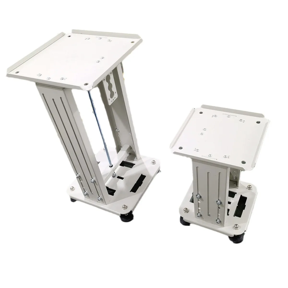 Vibratory Feeder Stand Height Adjustable Vibration Plate Support Bracket, Industrial Vibrating Bowl Base with Shock Absorbing