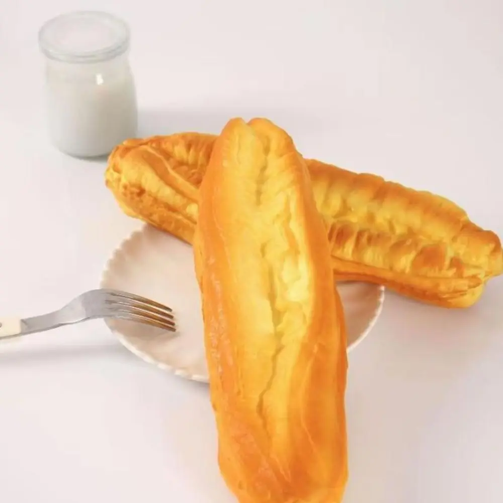 Simulated Donut Bread Squeeze Slow Rising Oversized Fried Bread Stick Squishy Realistic Prank Decoration Sensory Fidget Bread