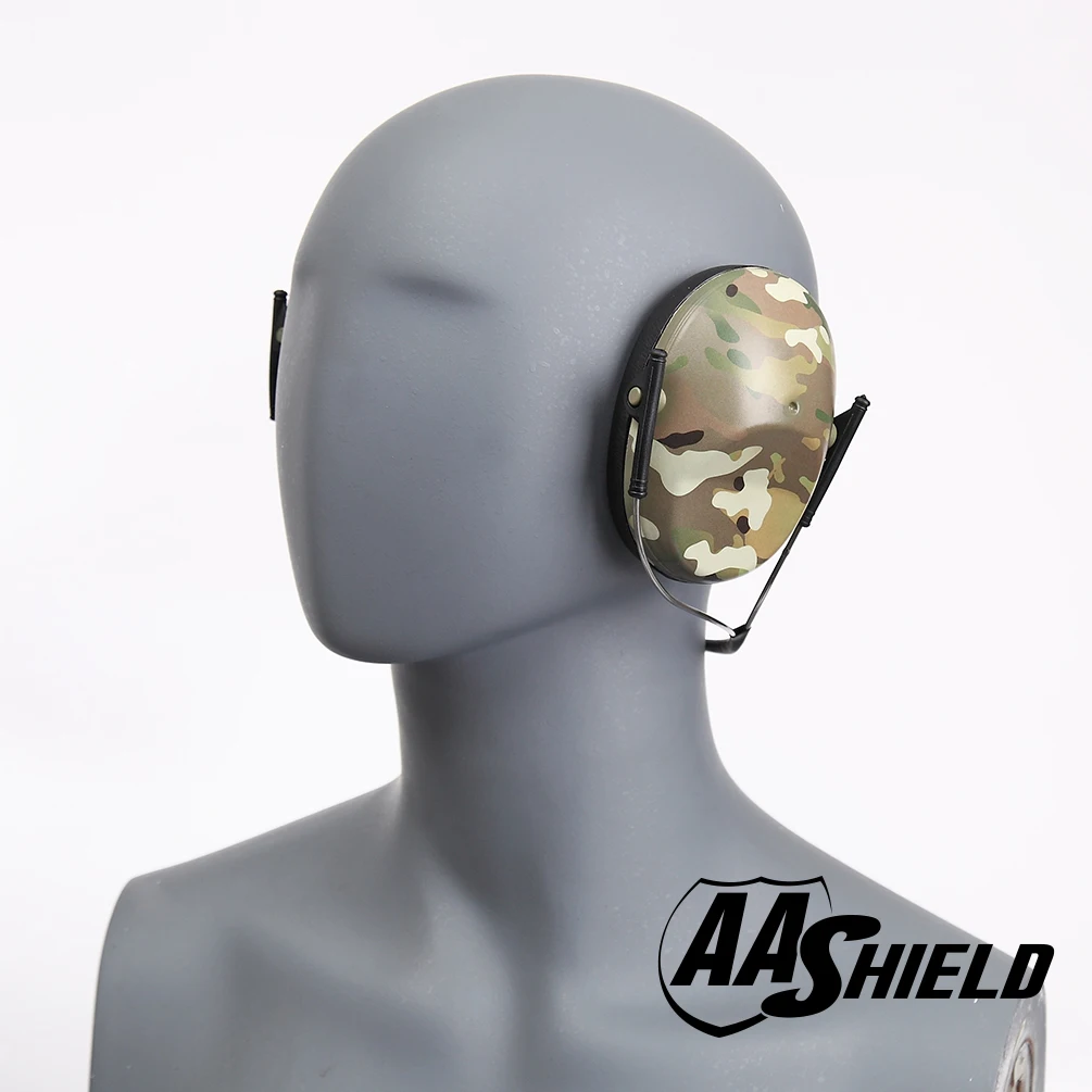 AA Shield Soundproofing Round Neck Ear Muff Shooting Hearing Protector Noise Reduction Tools 25.8DB Camo