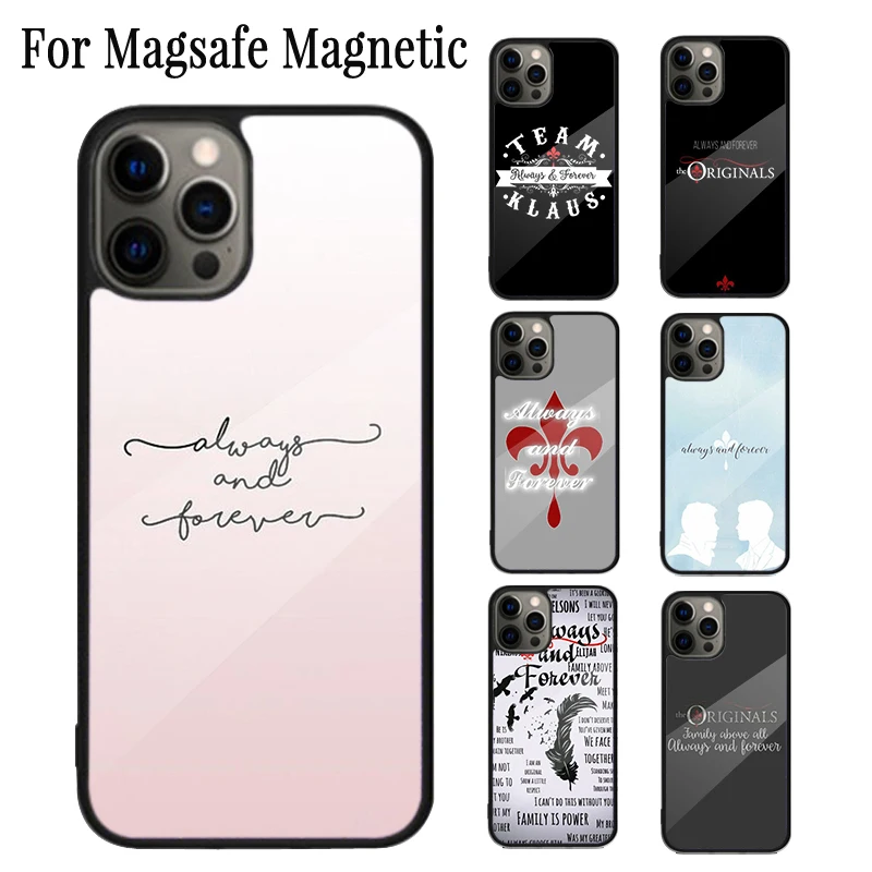 The Vampire Diaries Always And Forever Magnetic Phone Case For iPhone 16 15 14 Plus 13 12 11 Pro Max Magsafe Wireless Cover