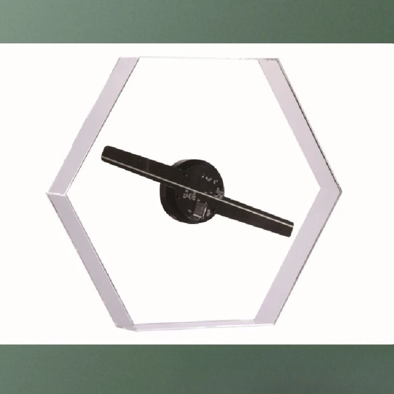 Ultra-clear 3D holographic advertising machine hexagonal ornament naked eye 3D display