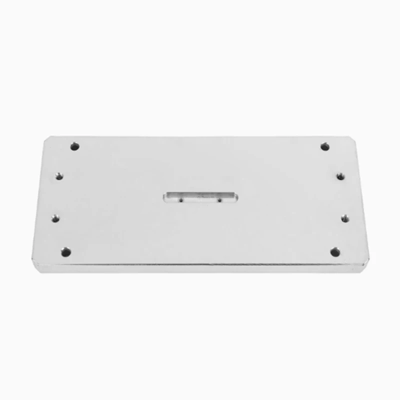 

CNC aluminum alloy precision machining long mechanical mounting plate Customized mechanical fixing plate with holes