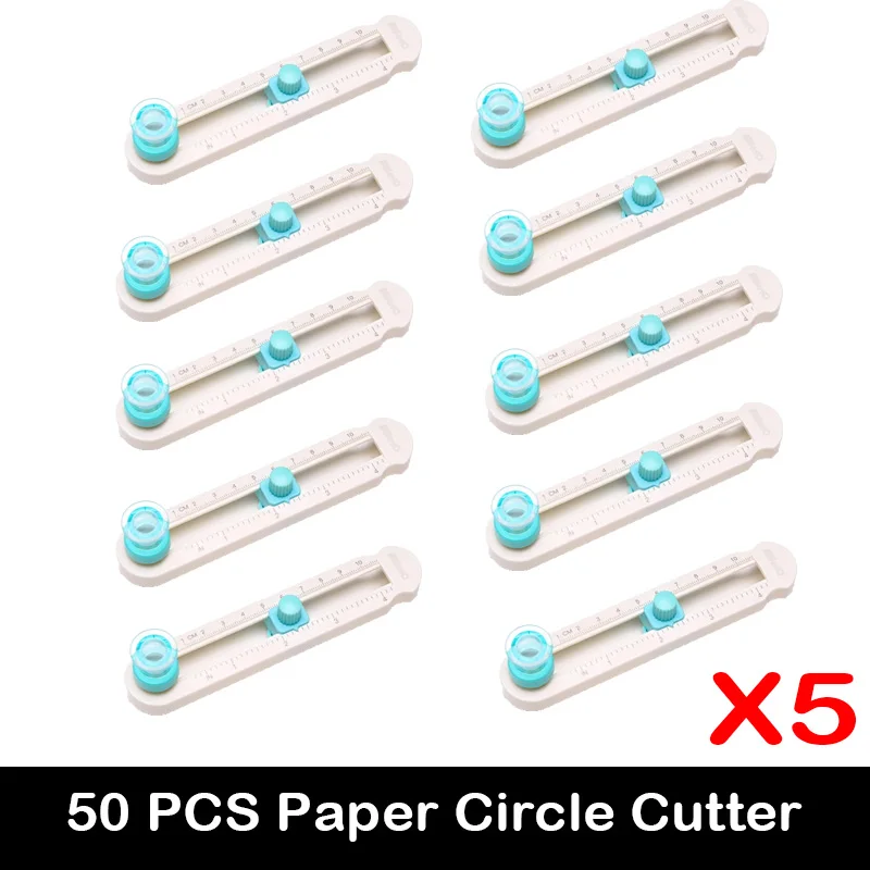 

10/50 PCS Round Cutting Knife DIY Compass Circle Cutter 360 Adjustable Scrapbooking Cutters Hole Punch Cards Cutters Stationery