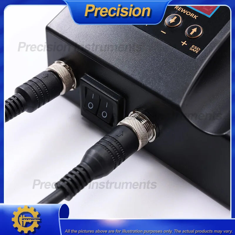 2026 شاشة ديجيتال مزدوجة التحكم في درجة الحرارة محطة سبيكة لحام 110 فولت 220 فولت مسدس هواء ساخن للحام وإزالة اللحام