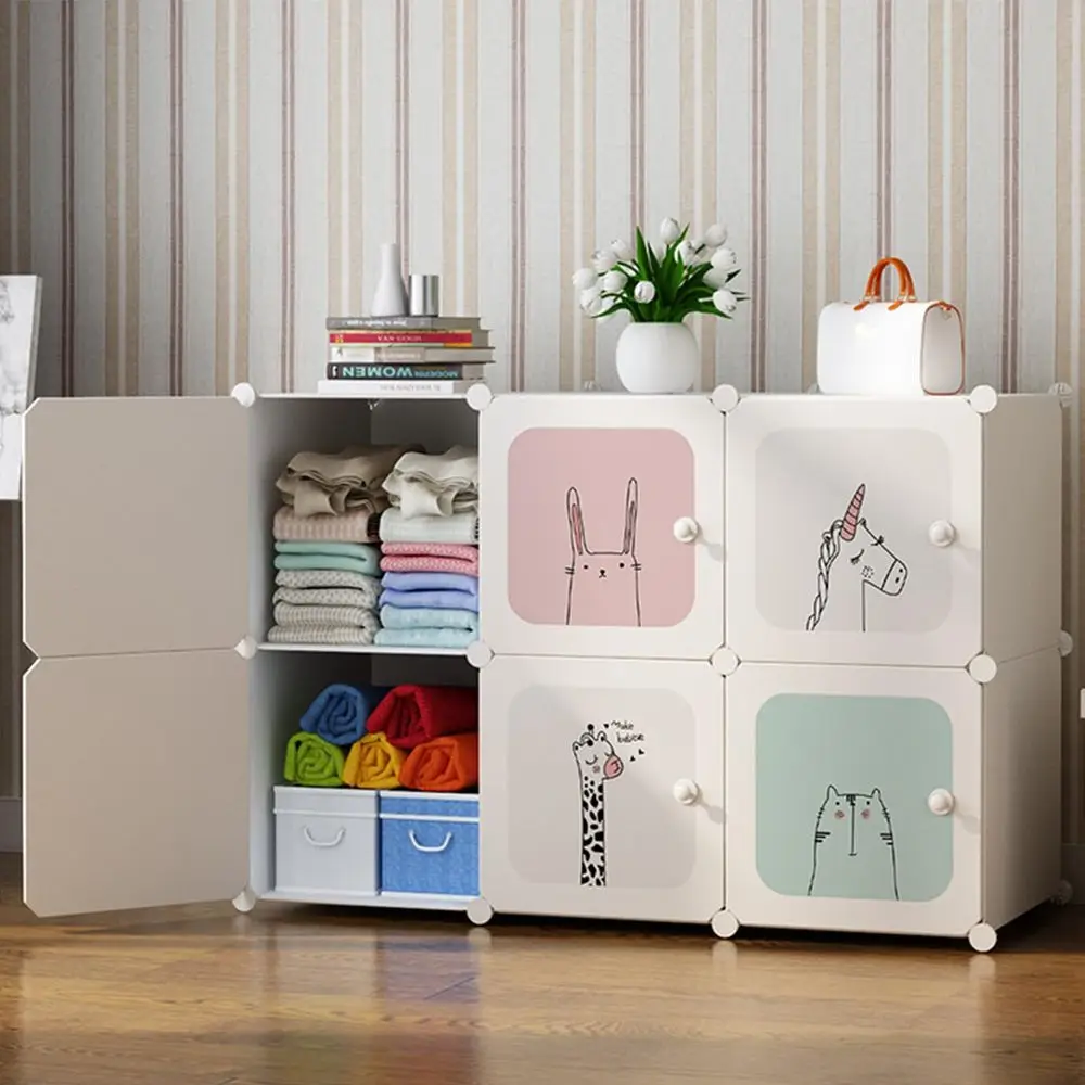 Organizador de Ropa para Armario, Almacenamiento de Cubos de Juguetes para Niños, Armario de Plástico, Cubos de Almacenamiento para Niños