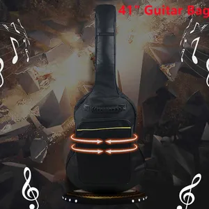 Wasserdichtes Nylon-Gitarrenbag, Rucksack, Rip-Stop-Taschen, Oxford, Doppelgurt, gepolstert, schwarzer Gitarrenhülsen, Gig-Bass-Rucksäcke, 41 9 Hauptverkaufs -Rucksack Rip Stop - №2