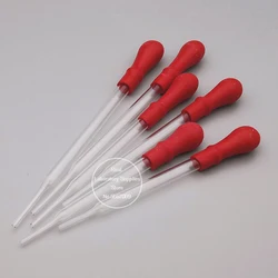 10 Stks/partij Lengte 90Mm 100Mm 120Mm 150Mm Ungraduated Alle Size Beschikbaar Dropper Pipet Transferpipet met Rode Rubberen Hoofd