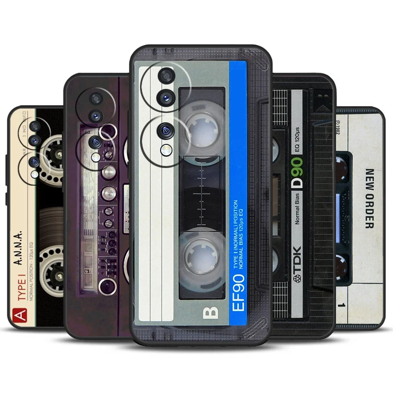 Old Cassette Tape Phone Case For Honor 90 Lite 70 50 Magic 5 6 Pro X6 X7 X8 X9 X6a X7a X8a X9a X9b X8b Cover