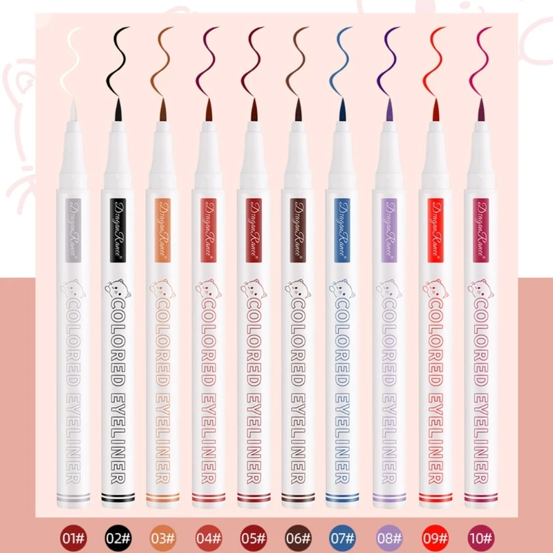 Gekleurde Gel Eyeliner Potlood Waterdichte Langdurige Eyeliners Kleurrijke Oogmake-up Pen Matte Eyeliners Potlood Cadeau