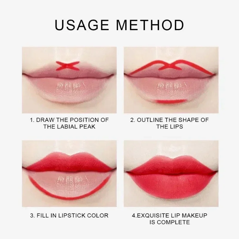 1/12 Stuks Waterdichte Lip Liner Potlood Nude Kleur Matte Lipliner Hydraterende Langdurige Lippenstift Professionele Make-Up Lip Tint