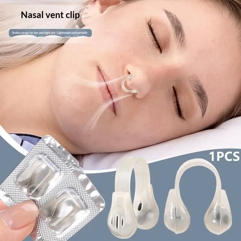 【H】Silicone Nasal Dilator Stop Snoring Silicone Nose Clip Sport Easy Breath Nasal Clip Stop Snoring Aid Device Improve Sleeping