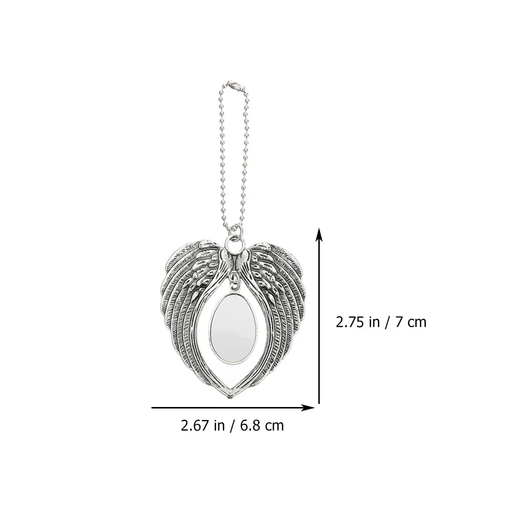 

2Pcs Angel Wings Sublimation Pendants DIY Blank Ornaments Christmas Party Hanging Decor Sublimation Angel Wings