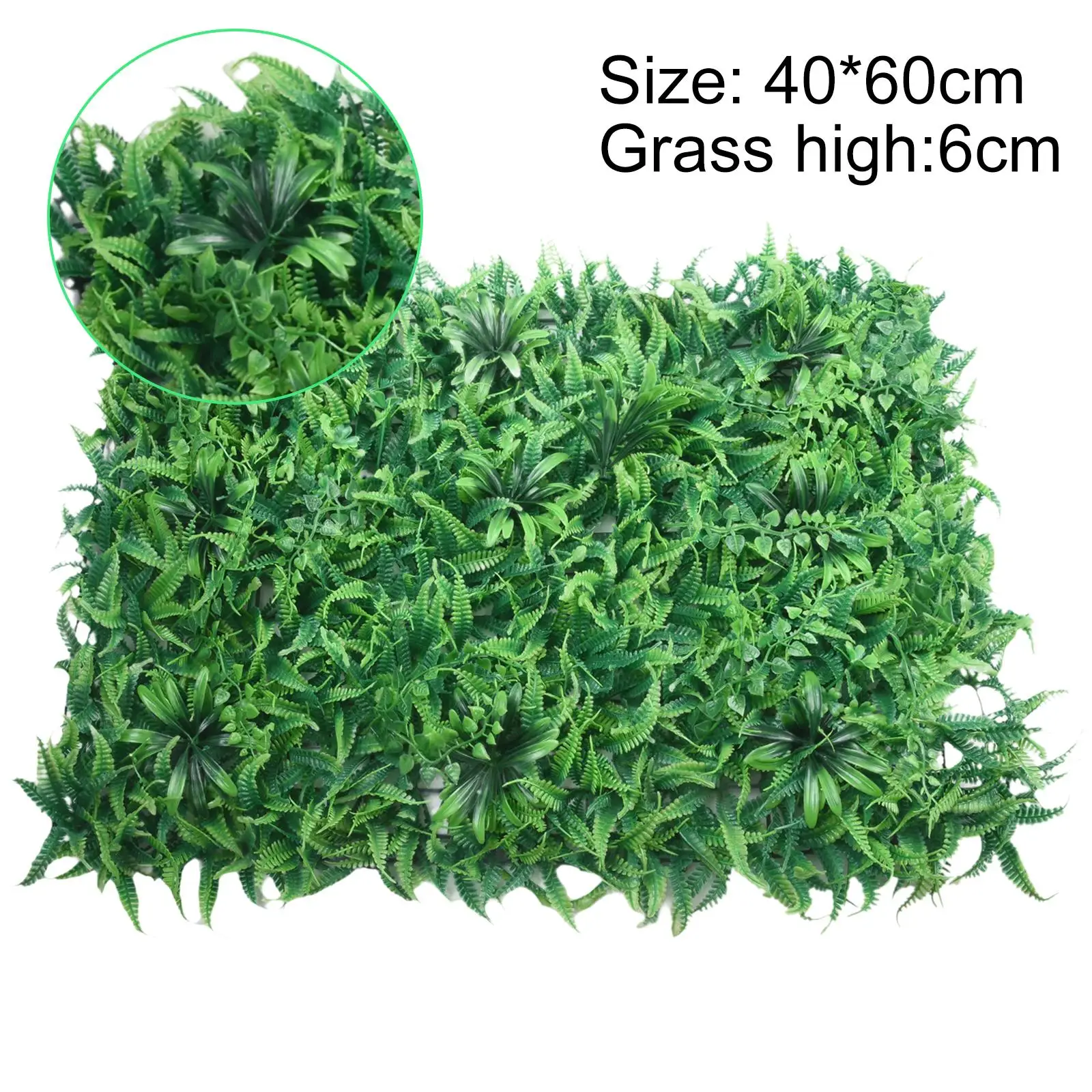 

40*60cm Artificial Lawn Plastic Artificial Walls Foliage Hedge Grass Mat Green Grass Lawn Plant Home Garden Wall Decoration