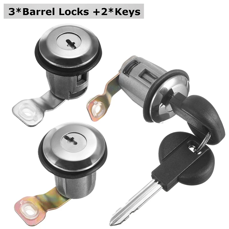 Door Lock Set Barrel Lock Set Door Lock Set Metal For Peugeot For Xsara For Citroen Compatible 252522 9170.G3 9170.CW