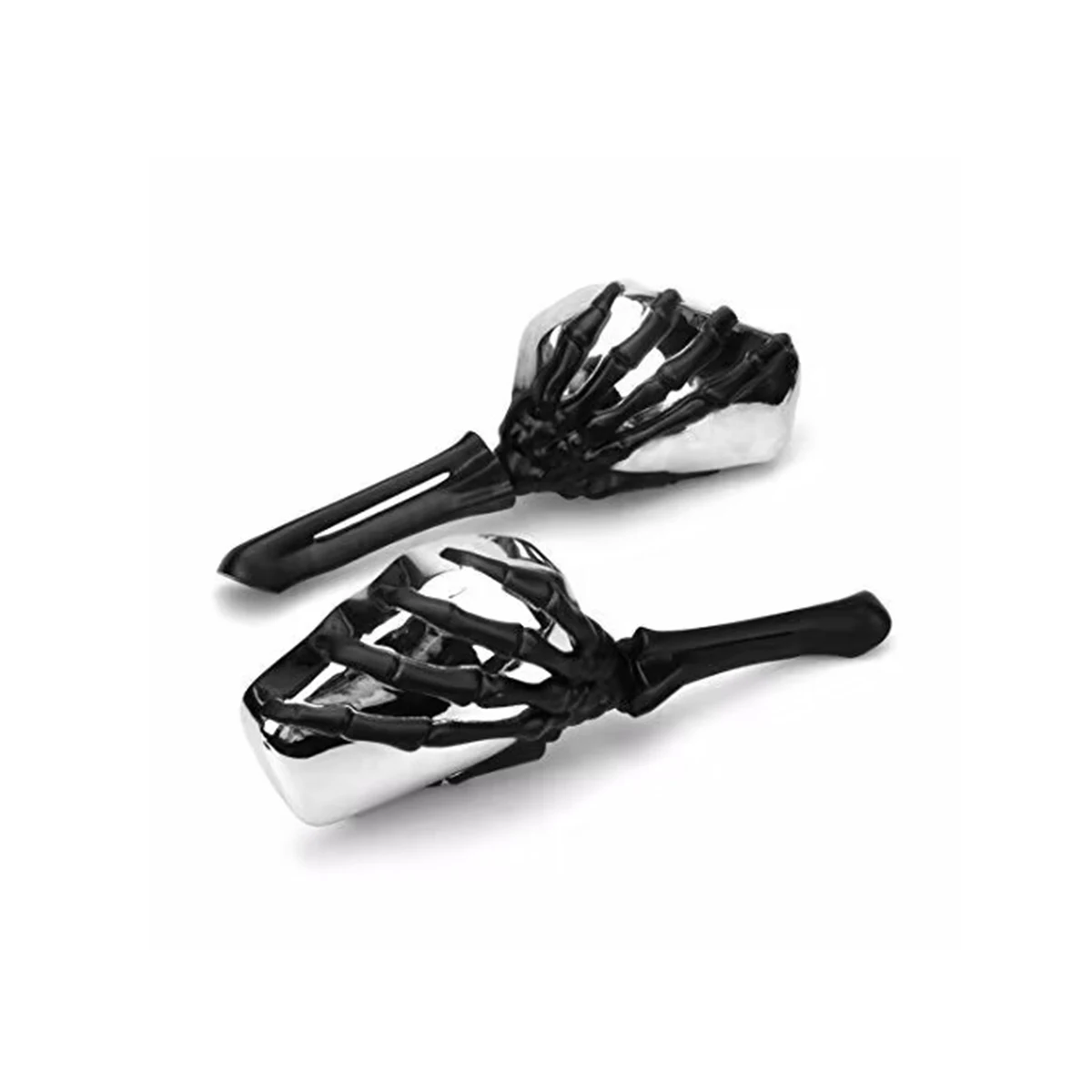 Chrome Skull hand mirror Harley street glide Sideview Mirrors For Harley Touring road glide mirrors