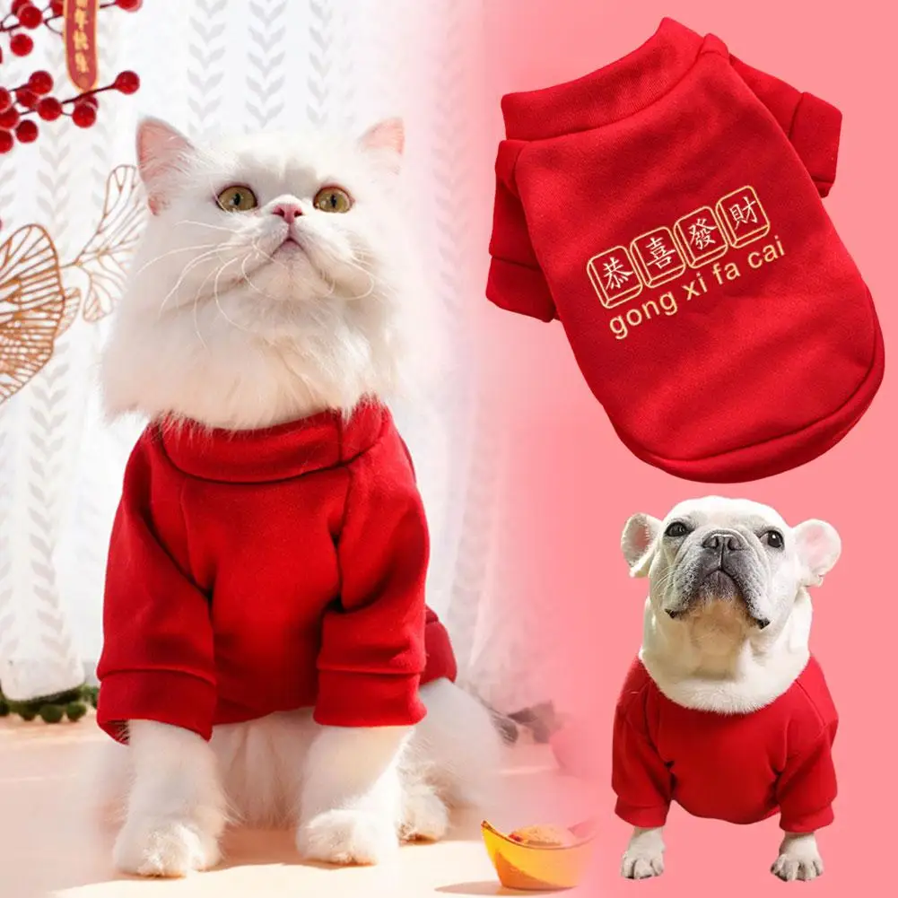 

Chinese New Year Dog Costume Warm Winter Dog Clothes Cloth Dog Dogs Soft Year Fleece Jacket Pet Coat Chihuahua Clothes New H3N3