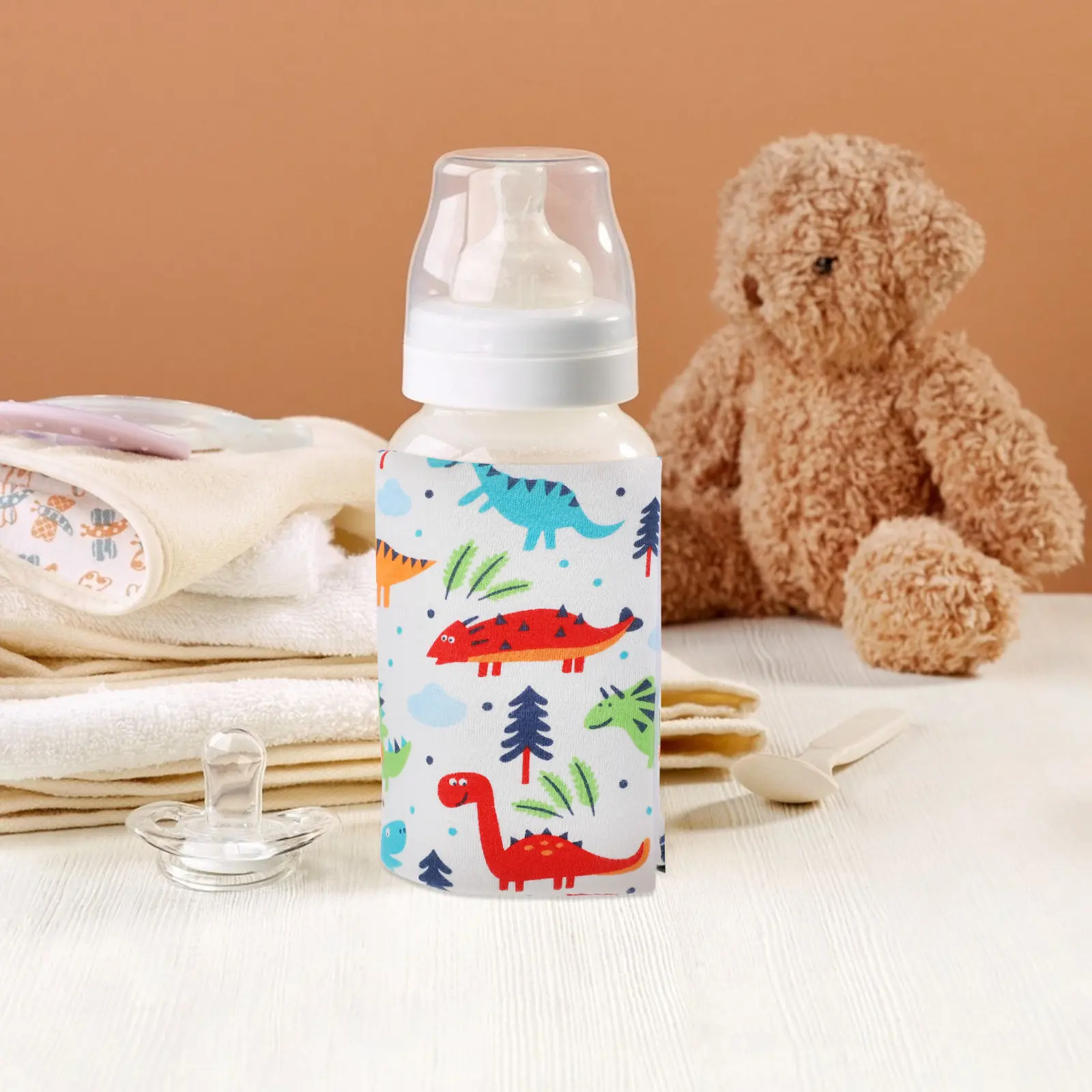 USB Infant Milk Bottle Warmer Cover Temperature Controlled Baby Feeding Bottle Heater Portable Car Charger Compatible