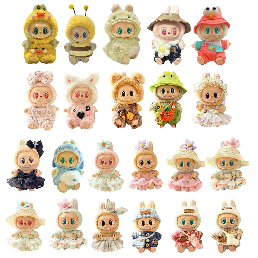 

Plush Doll Clothes Kawaii Doll Clothes Doll Little Clothes Cartoon Cute Clothes Dolls Accessories Christmas Gift
