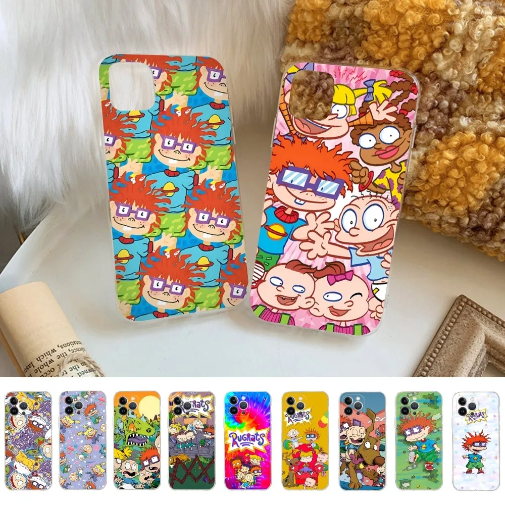 Cartoon R-Rugrat Phone Case For iPhone 15 14 11 12 13 Mini Pro XS Max Cover 6 7 8 Plus X XR SE 2020 Funda Shell