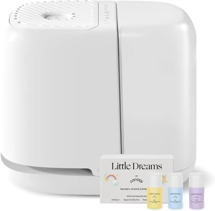 

Nursery Humidifier 2.0, White, 36 HR Run Time, 2.5L Capacity Tank - Sleep Lights, White Noise, Clean Aroma Diffusion