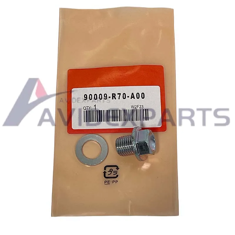 90009-R70-A00 is suitable For Honda Accord Civic CRV Fit engine oil pan screw and oil drain screw