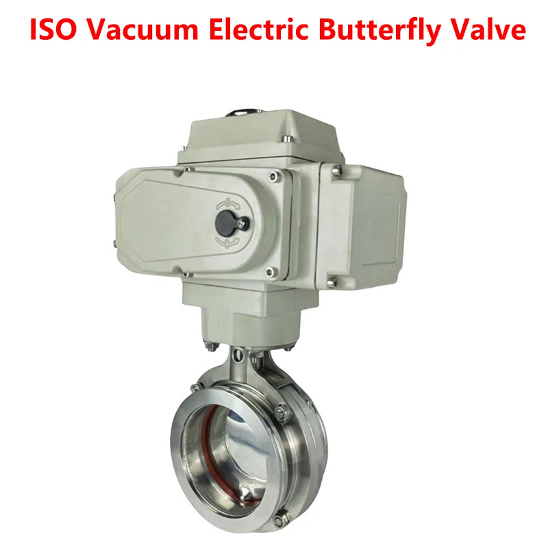 

ISO vacuum electric butterfly valve helium leak detection ISO63 ISO80 ISO100