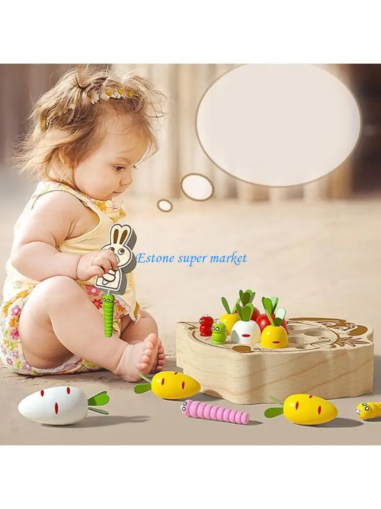 090B Interactive Multifunctional Baby for Creative Bugs Catching Game Toy with Radish