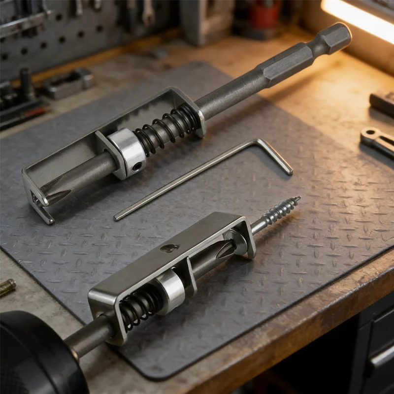 Universal Spring Screw Support Tip​ Wear-Resistant Retaining Positioning Bit for Mechanics Electricians, Durable Tool Accessory