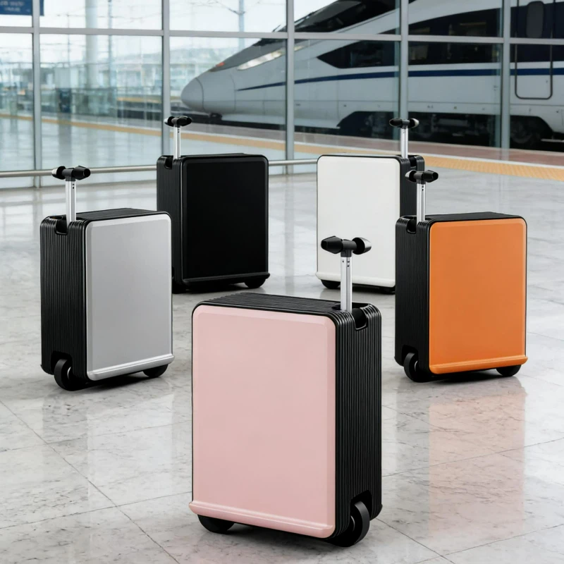 

Легкий электрический чемодан-самокат для ручной клади, многофункциональный, с кодовым замком, для путешествий и командировок