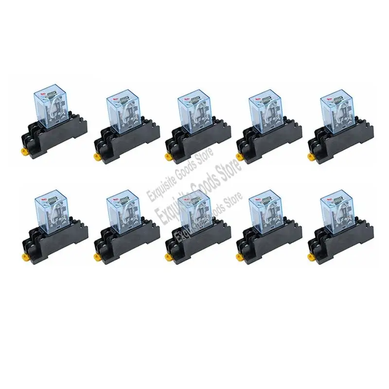 

10 шт. MY4NJ 14PIN 4DPDT электронное мини-электромагнитное реле 5A катушка с гнездом PYF14A-новое