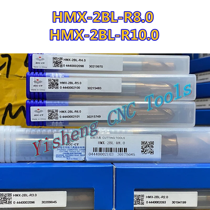 

68HRC ZCC CT HMX-2BL-R8.0-R10.0 solid carbide 2 flute ball nose NANO coated end mill cnc milling cutter cutting tools