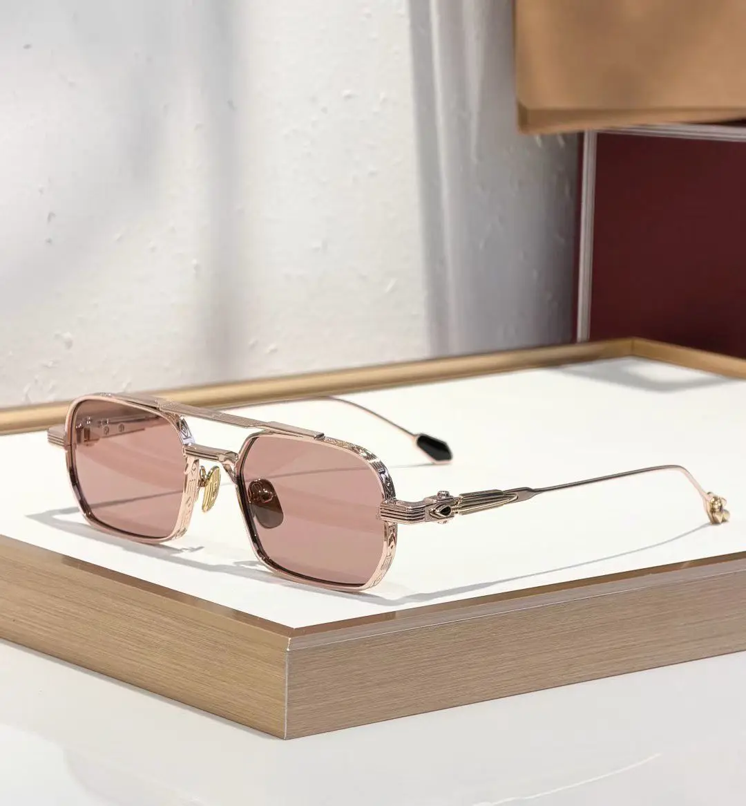 

Fashion Trend JJMM Sunglasses DEAVER Retro Square Design Luxury Vintage Ultralight Titanium Simple Style Unisex 3A+ Top Quality
