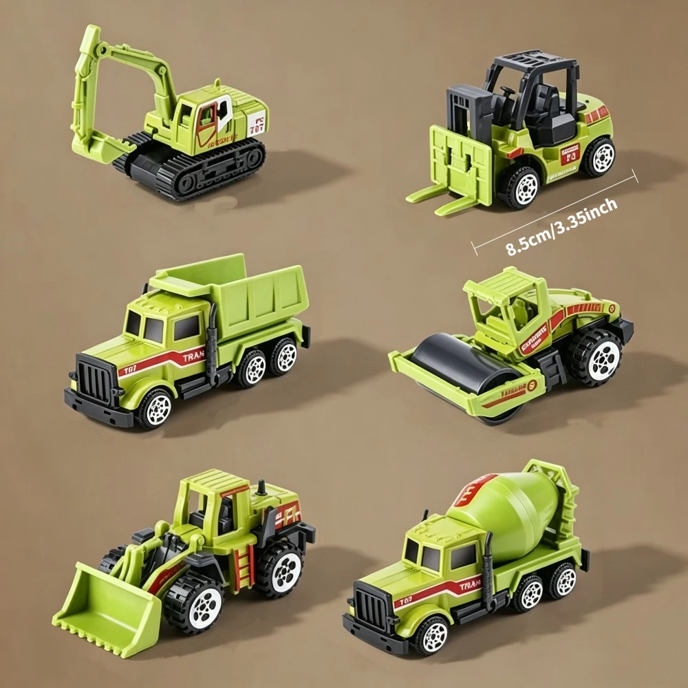 Green Toy Construction Vehicles, Random Color and Style, Multi-Item Party Favor Packs, Back-to-school Season, Birthday Gifts