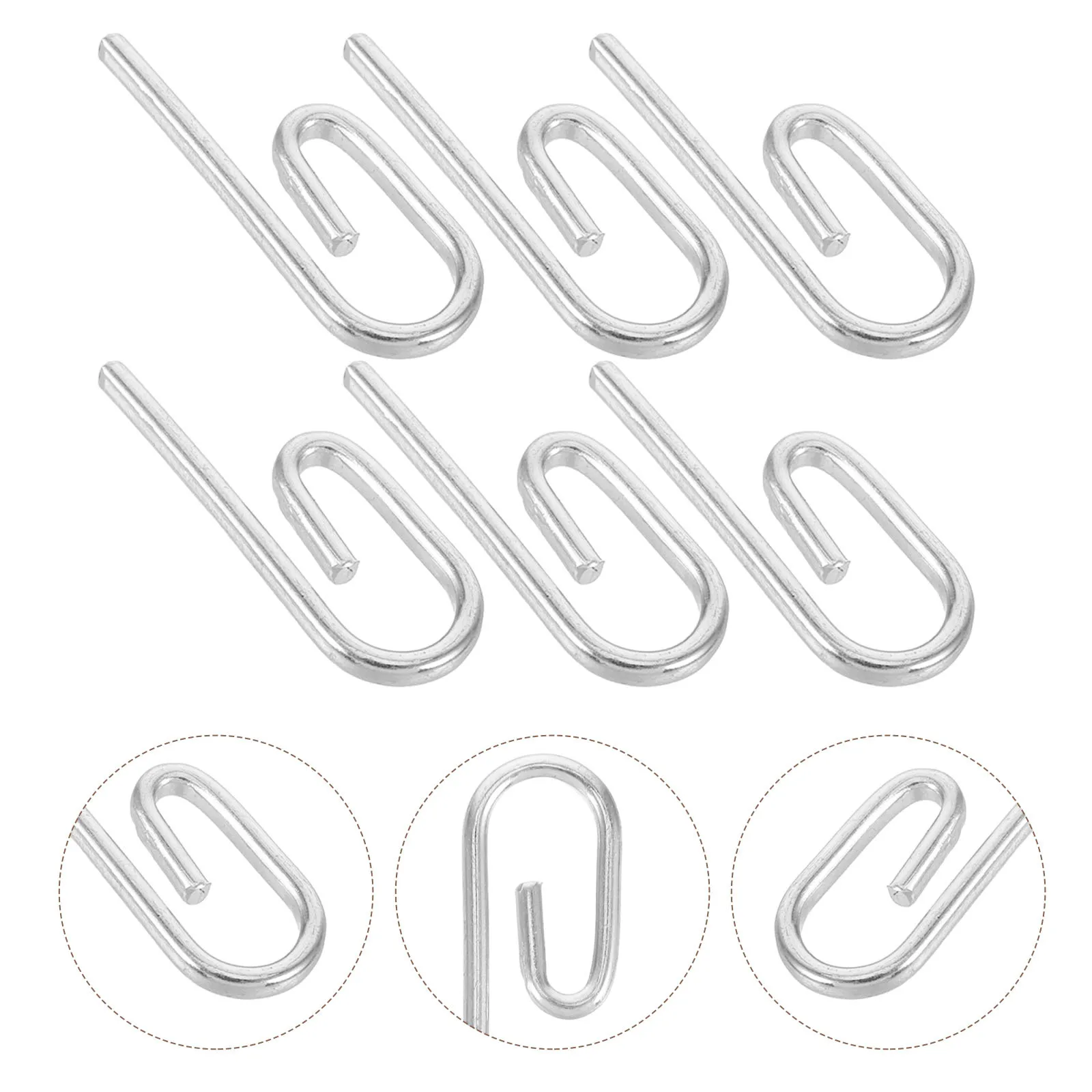 

50Pcs Metal Curtain Hooks Set Strong Hold Drapery Hangers for Thick Curtains Rust Resistant Smooth Finish for Home Office Hotel