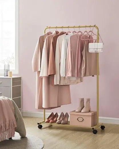 SONGMICS dresses stand, on wheels, weighing up to 40 kg, with shelf