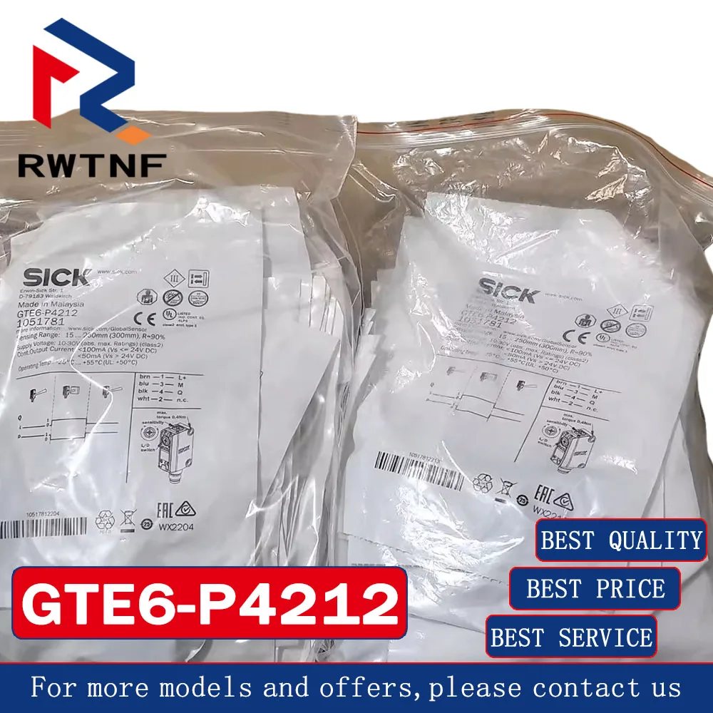 Brand New Genuine GTE6-P4212 SICK Diffused light photoelectric sensor,100% original warehouse stock
