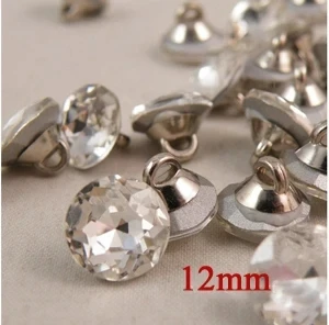 10pcs/lot Size:10mm/12mm High-grade Crystal Metal Buttons fashion  Button Women\'s shirts for Clothing DIY Sewing(SSA-244)