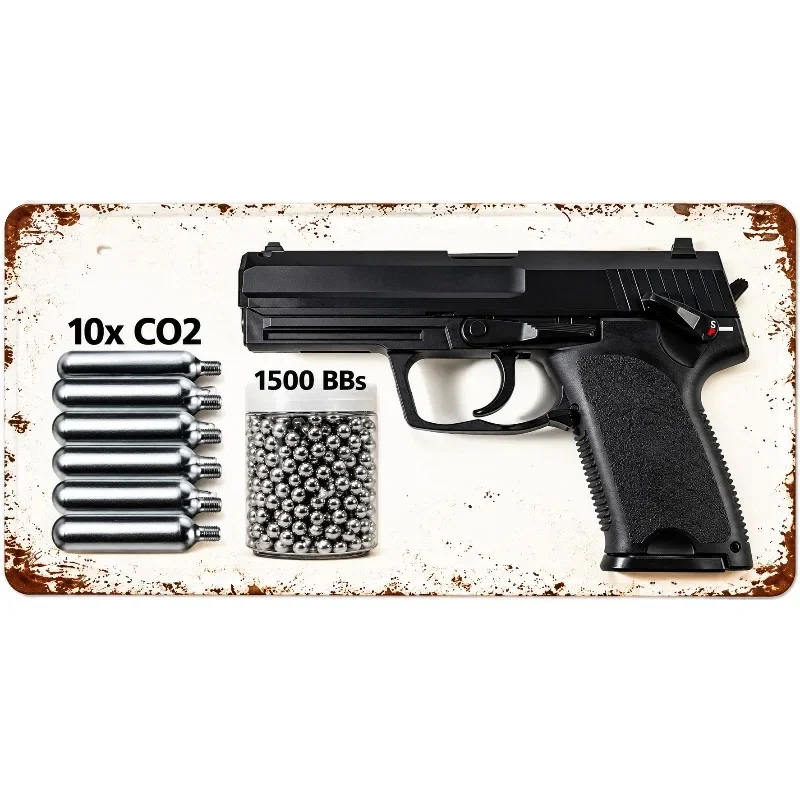 15x30cm The Pistol Metal Sign Is An Ideal Choice for Wall Decoration in Men's Caves,family Barsgame Roomsor Garage Environments.