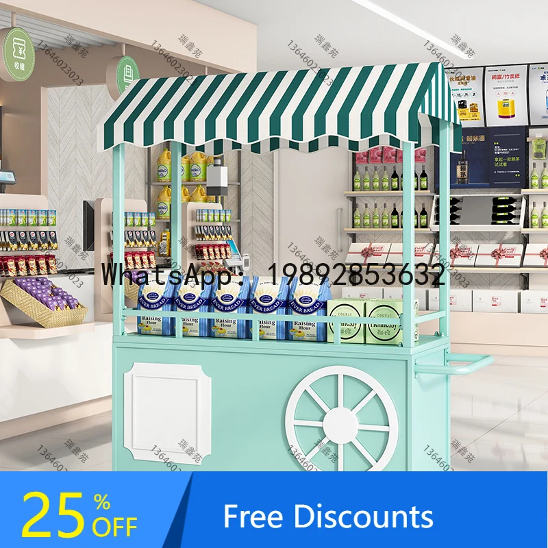 YFY Stall Cart Mobile Stall Cart Outdoor Promotion Flower Cart Mobile Snack Cart Market