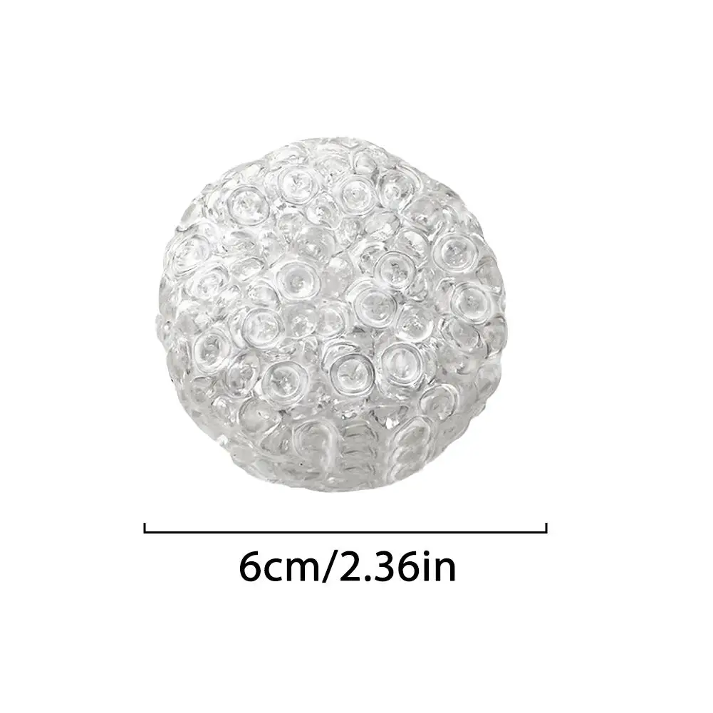 Stress Ball Transparent Ice Beads TPR Squeeze Toy Sensory Fidget Toy For Stress Relief Anxiety Relaxation Squishy Mesh Ball image 6