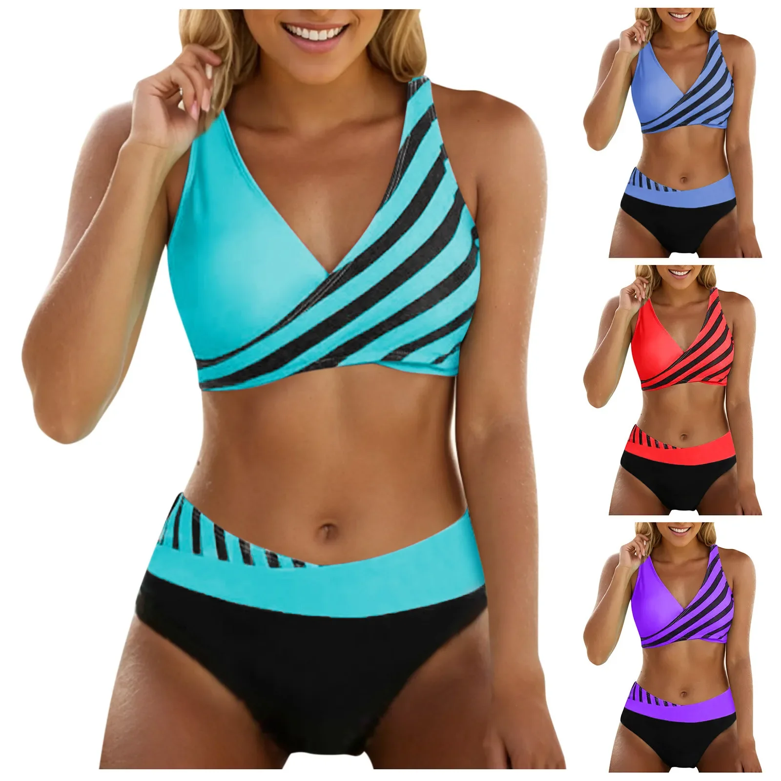 Roupa de banho plus size feminino tankini feminino cintura alta tankini duas peças tankini conjunto maiô senshenlvьник 2024 тneen