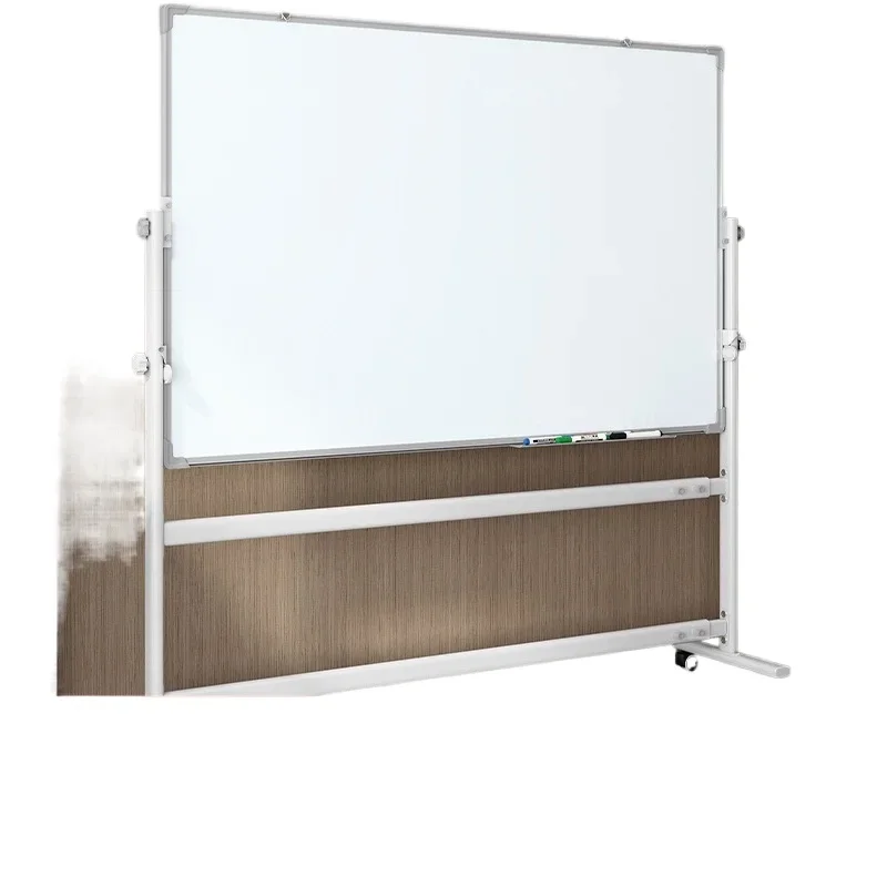 Whiteboard writing board bracket type office vertical movable small blackboard home learning magnetic suction erasable