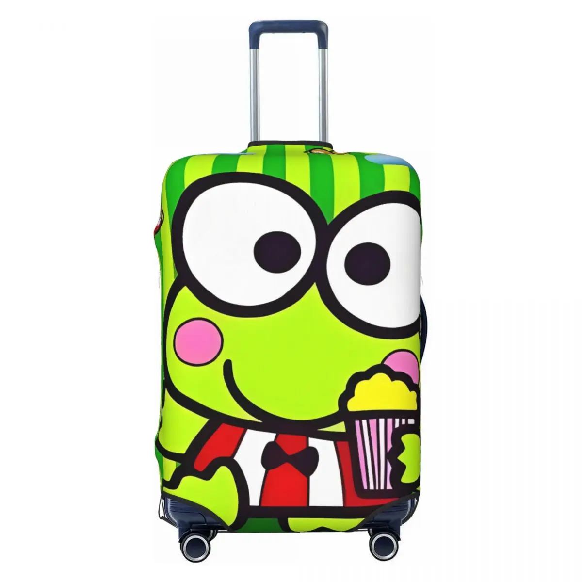 

Custom Kero Kero Keroppi Suitcase Cover Travel Vacation Strectch Luggage Case Protection